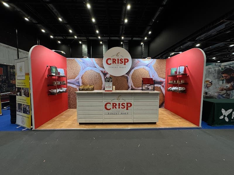 A Crisp exhibition stand built by Primo specialists