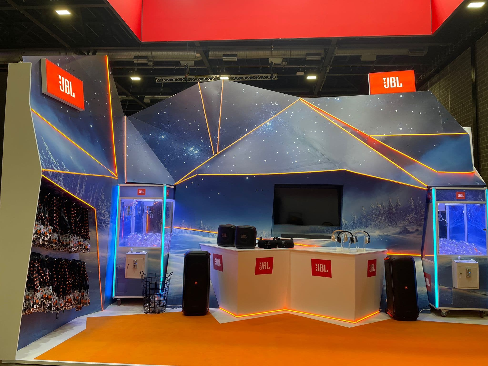 A JBL exhibition stand built by Primo specialists